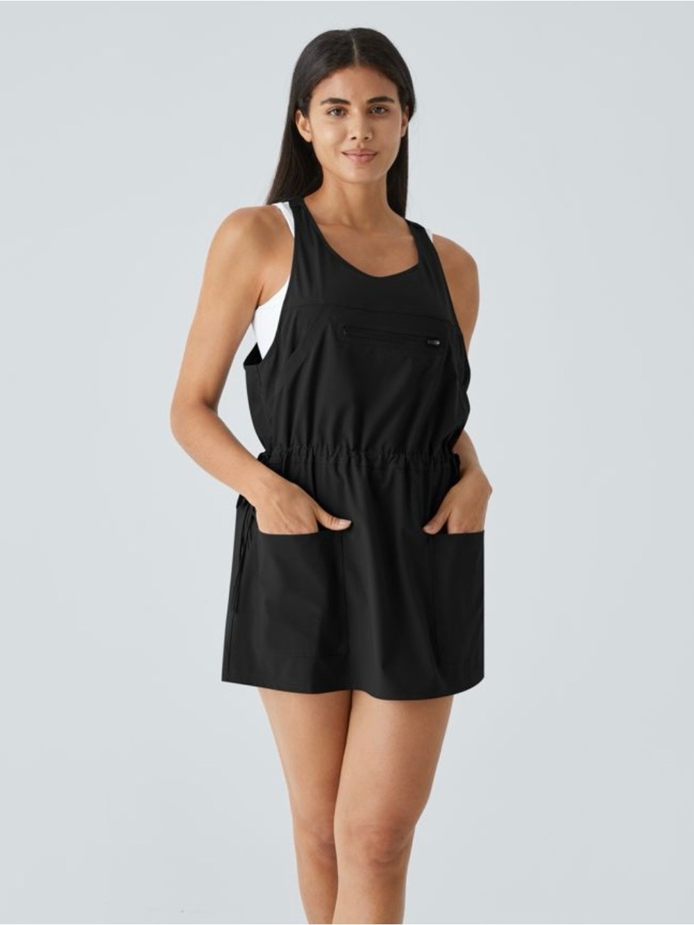 HALARA Black Swim Pinafore Cover-Up